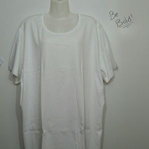 Woman Within plus size 2x white shirt NWOT